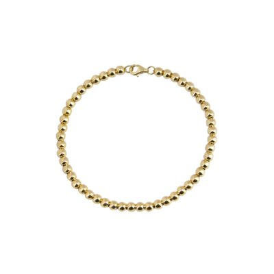 4 mm sarı altın top bilezik