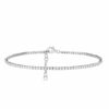 18 ayar beyaz altın 7.66 ct F rengi dört tırnaklı choker su yolu kolye