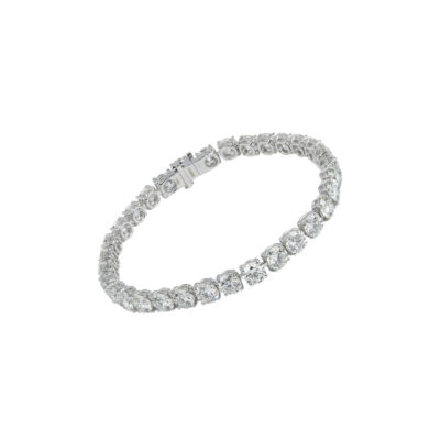 18 ayar beyaz altın her bir taş 0.50 ct su yolu bilezik